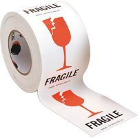 "Fragile" Special Handling Labels, 6" L x 4" W, Red on White Seagulf Marine Industries Inc.