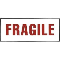 "Fragile" Special Handling Labels, 6" L x 2" W, Red on White Seagulf Marine Industries Inc.