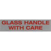 &eacute;tiquettes pour traitement sp&eacute;cial Glass Handle with Care, 5" lo x 2" la, Noir/rouge Seagulf Marine Industries Inc.