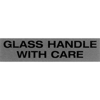 &eacute;tiquettes pour traitement sp&eacute;cial Glass Handle with Care, 5" lo x 2" la, Noir/rouge Seagulf Marine Industries Inc.