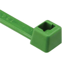 T Series Cable Ties, 8" Long, 50 lbs. Tensile Strength, Green Seagulf Marine Industries Inc.