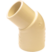Raccord coude 45° m&acirc;le et femelle Flowguard Gold, Chantepleure x noeud, PVC-C, 1/2" Seagulf Marine Industries Inc.