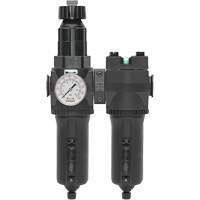 Filtre/r&eacute;gulateur + filtre coalescent drain manuel avec bol en m&eacute;tal Modulair 400, 1/4" NPT, 200 psi, Capacit&eacute; de 9,1 oz liq. Seagulf Marine Industries Inc.