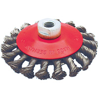 BK4520T Roue conique torsad&eacute;e &agrave; nuds, Dia. 4-1/2", Fils 0,02", Arbre 5/8"-11 Seagulf Marine Industries Inc.