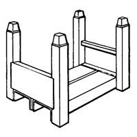 Portable Stacking Racks, 15" W x 22" D, 5600 lbs. Capacity Seagulf Marine Industries Inc.