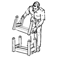 Portable Stacking Racks, 12" W x 16" D, 2500 lbs. Capacity Seagulf Marine Industries Inc.
