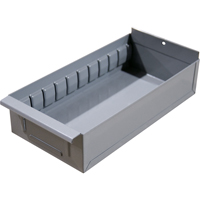 Interlok Boltless Shelving Shelf Box, Steel, 11-5/8" W x 12" D x 2-3/4" H, Light Grey Seagulf Marine Industries Inc.