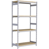 Étagère-classeur de grande largeur, Acier, 4 Tablettes, 42" la x 18" p x 84" h RN004 | Seagulf Marine Industries Inc.