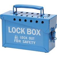Coffret de s&eacute;curit&eacute; portatif en m&eacute;tal, Bleu Seagulf Marine Industries Inc.