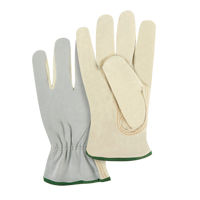 Gants de conducteur &agrave; dos fendu, Moyen, Paume en Cuir fleur de vache Seagulf Marine Industries Inc.