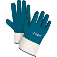 Gants &agrave; poignet de s&eacute;curit&eacute; de poids lourd, 11/2T-Grand, R&ecirc;vetement Nitrile, Enveloppe en Coton Seagulf Marine Industries Inc.