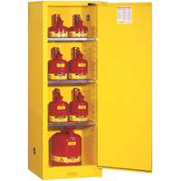 Sure-Grip&reg; EX Slimline Flammable Safety Cabinet, 22 gal., 1 Door, 23.25" W x 65" H x 18" D Seagulf Marine Industries Inc.