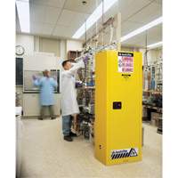 Sure-Grip&reg; EX Slimline Flammable Safety Cabinet, 22 gal., 1 Door, 23.25" W x 65" H x 18" D Seagulf Marine Industries Inc.