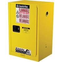 Sure-Grip&reg; EX Compac Flammable Safety Cabinet, 12 gal., 1 Door, 23.25" W x 35" H x 18" D Seagulf Marine Industries Inc.