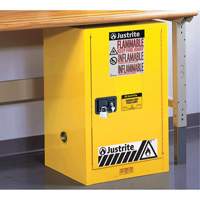 Sure-Grip&reg; EX Compac Flammable Safety Cabinet, 12 gal., 1 Door, 23.25" W x 35" H x 18" D Seagulf Marine Industries Inc.