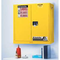Wall Mount Sure-Grip&reg; Ex Safety Cabinets, 20 gal., 2 Door, 43" W x 44" H x 12" D Seagulf Marine Industries Inc.