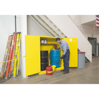 Armoires Sure-Grip EX pour entreposage de barils &agrave; la verticale, Capacit&eacute; de 110 gal. US, 2 barils, Jaune Seagulf Marine Industries Inc.