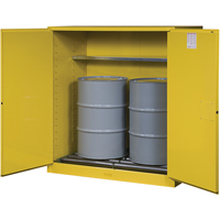 Armoires Sure-Grip EX pour entreposage de barils &agrave; la verticale, Capacit&eacute; de 110 gal. US, 2 barils, Jaune Seagulf Marine Industries Inc.