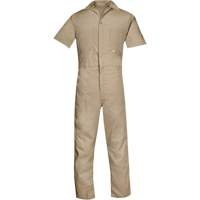 Short Sleeved Coveralls, Men's, Tan, Size Small Seagulf Marine Industries Inc.