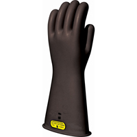 Black Natural Rubber Insulating Gloves, ASTM Class 2, Size 8, 16" L Seagulf Marine Industries Inc.