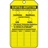 &eacute;tiquettes de s&eacute;curit&eacute; d'inspection et de contr&ocirc;le de l'&eacute;tat de l'&eacute;quipement, Papier cartonn&eacute;, 3-1/8" la x 5-7/8" h, Anglais Seagulf Marine Industries Inc.