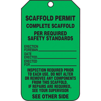 &eacute;tiquettes de s&eacute;curit&eacute; d'inspection et de contr&ocirc;le de l'&eacute;tat de l'&eacute;quipement, Papier cartonn&eacute;, 3-1/8" la x 5-7/8" h, Anglais Seagulf Marine Industries Inc.