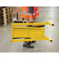 Expandable Barrier, 37" H x 11' L, Black/Yellow Seagulf Marine Industries Inc.