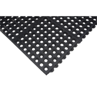 Anti-Fatigue Link Matting, Honeycomb, 3' x 3' x 1/2", Black, Natural Rubber Seagulf Marine Industries Inc.