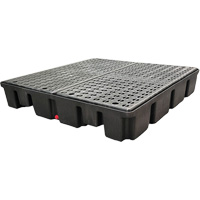 Palette emboîtable sans drain pour contr&ocirc;le des d&eacute;versements, Capacit&eacute; de d&eacute;versement 66 gal. US, 49" x 49" x 10,5" Seagulf Marine Industries Inc.
