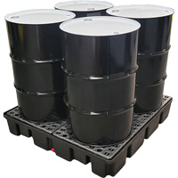 Palette emboîtable sans drain pour contr&ocirc;le des d&eacute;versements, Capacit&eacute; de d&eacute;versement 66 gal. US, 49" x 49" x 10,5" Seagulf Marine Industries Inc.