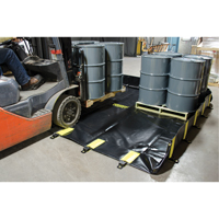 Bermes Rigid-Lock QuickBerm, Capacit&eacute; 745 gal. US, 10' la x 10' lo x 12" h, Paroi &agrave; piquets Seagulf Marine Industries Inc.