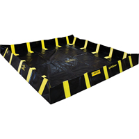 Bermes de confinement avec supports int&eacute;rieurs de parois QuickBerm , Capacit&eacute; 1075 gal. US, 12' la x 12' lo x 12" h, Support &agrave; encliqueter Seagulf Marine Industries Inc.