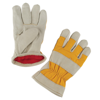 Gants de travail doubl&eacute;s pour l'hiver de premi&egrave;re qualit&eacute;, Petit, Paume en Cuir fleur de porc, Doublure en Molleton de mousse Seagulf Marine Industries Inc.