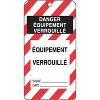Lockout Tags, Plastic, 3" W x 5-3/4" H, French Seagulf Marine Industries Inc.