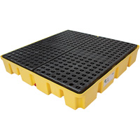 Poly-Slim-Line Spill Pallet without Drain, 66 US gal. Spill Capacity, 49" x 49" x 8.75" Seagulf Marine Industries Inc.