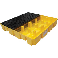 Poly-Slim-Line Spill Pallet without Drain, 66 US gal. Spill Capacity, 49" x 49" x 8.75" Seagulf Marine Industries Inc.