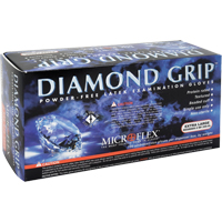 Gants d'examen Diamond Grip, T-petit, Latex, 8 mils, Sans poudre, Naturel, Classe 2 Seagulf Marine Industries Inc.