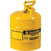 Safety Cans, Type I, Steel, 5 US gal., Yellow, FM Approved/UL/ULC Listed Seagulf Marine Industries Inc.