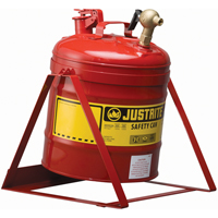 Laboratory Safety Can with Faucet, Type I, Steel, 5 US gal., Red, FM Approved Seagulf Marine Industries Inc.