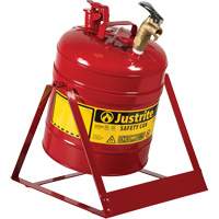 Laboratory Safety Can with Faucet, Type I, Steel, 5 US gal., Red, FM Approved Seagulf Marine Industries Inc.