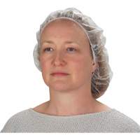 Non-Woven Bouffant Caps, Polypropylene, 21"/Large, White Seagulf Marine Industries Inc.