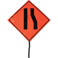 Enseigne enroulable chauss&eacute;e &eacute;troite, 24" x 24", Vinyle, Pictogramme Seagulf Marine Industries Inc.