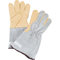 Standard-Duty Snug Wrist Work Gloves, Large, Grain Cowhide Palm Seagulf Marine Industries Inc.