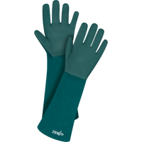 Gants verts &agrave; double enduit, 18" lo, PVC, Doublure en Jersey de coton, 70 mils Seagulf Marine Industries Inc.