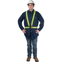 Harnais de s&eacute;curit&eacute; d'usage standard, Jaune lime haute visibilit&eacute;, Couleur r&eacute;fl&eacute;chissante Argent, Moyen Seagulf Marine Industries Inc.