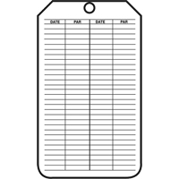 &eacute;tiquettes de s&eacute;curit&eacute; d'inspection et de contr&ocirc;le de l'&eacute;tat de l'&eacute;quipement, Plastique, 3-1/8" la x 5-7/8" h, Français Seagulf Marine Industries Inc.
