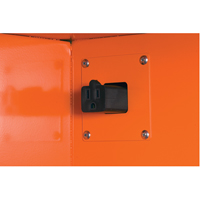 Emergency Preparedness Storage Cabinets, Steel, 4 Shelves, 65" H x 43" W x 18" D, Orange Seagulf Marine Industries Inc.