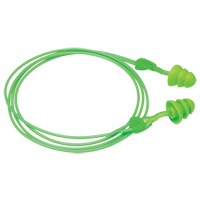 Bouchons d'oreilles r&eacute;utilisables Glide Trio, Avec cordon, Vrac - &agrave; nu, 27 dB NRR, Taille unique Seagulf Marine Industries Inc.