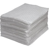 Premium Fine Fiber Sorbent Pads, Oil Only, 15" x 17", 25 gal. Absorbancy Seagulf Marine Industries Inc.