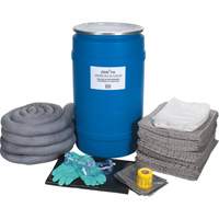 Large-Capacity Spill Kit, Universal, Drum, 30 US gal. Absorbancy Seagulf Marine Industries Inc.